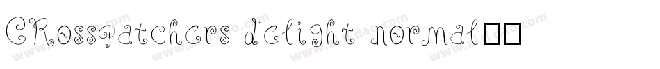 CRosspatchers delight normal字体转换